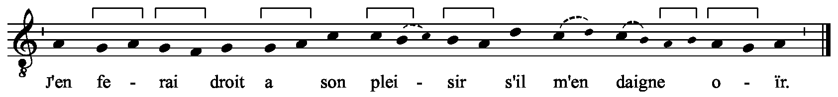 Refrain musical notation